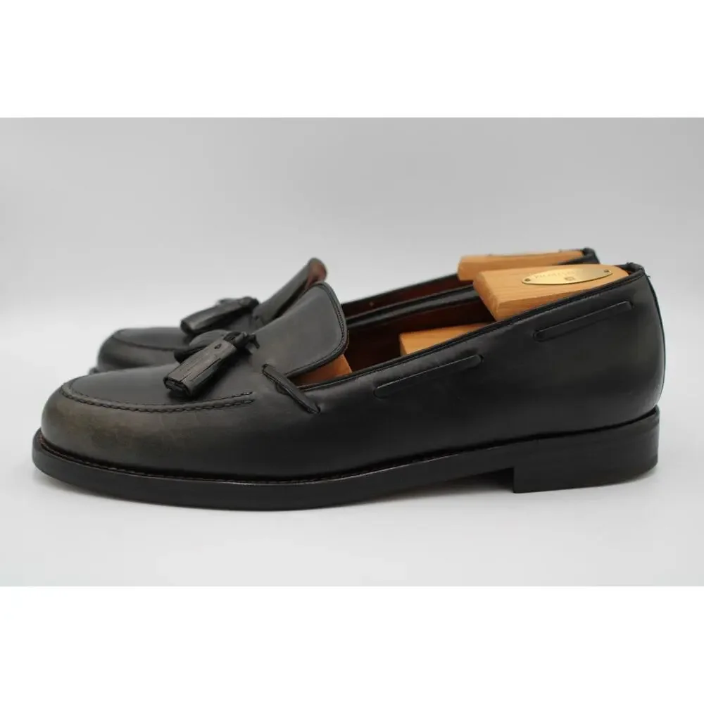 Size 9.5 - Vintage Coach Tassel Loafers J 405 Genuine Leather Dress Shoes Italy